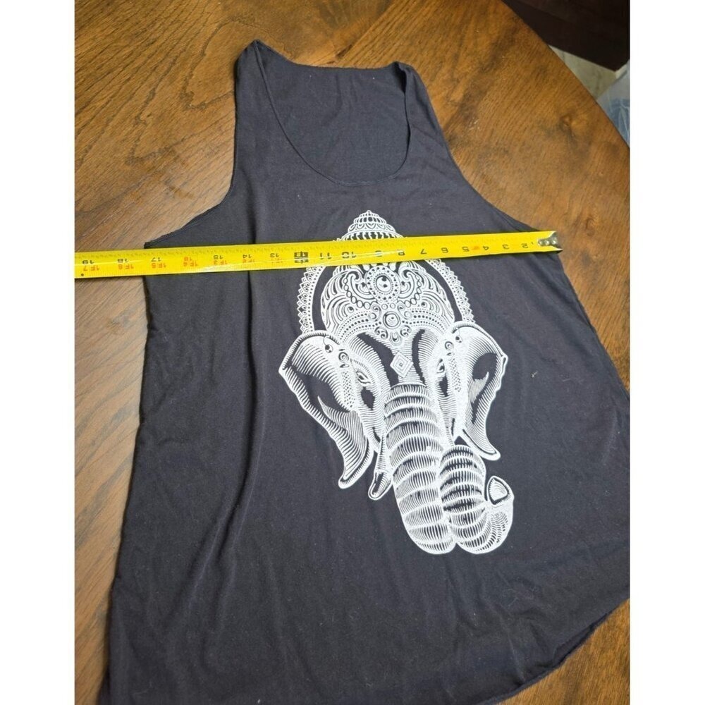 Elephant Graphic Tank Tops Set - Clearwater Beach FL Surf Style Coral & Black Sl - Picture 11 of 13